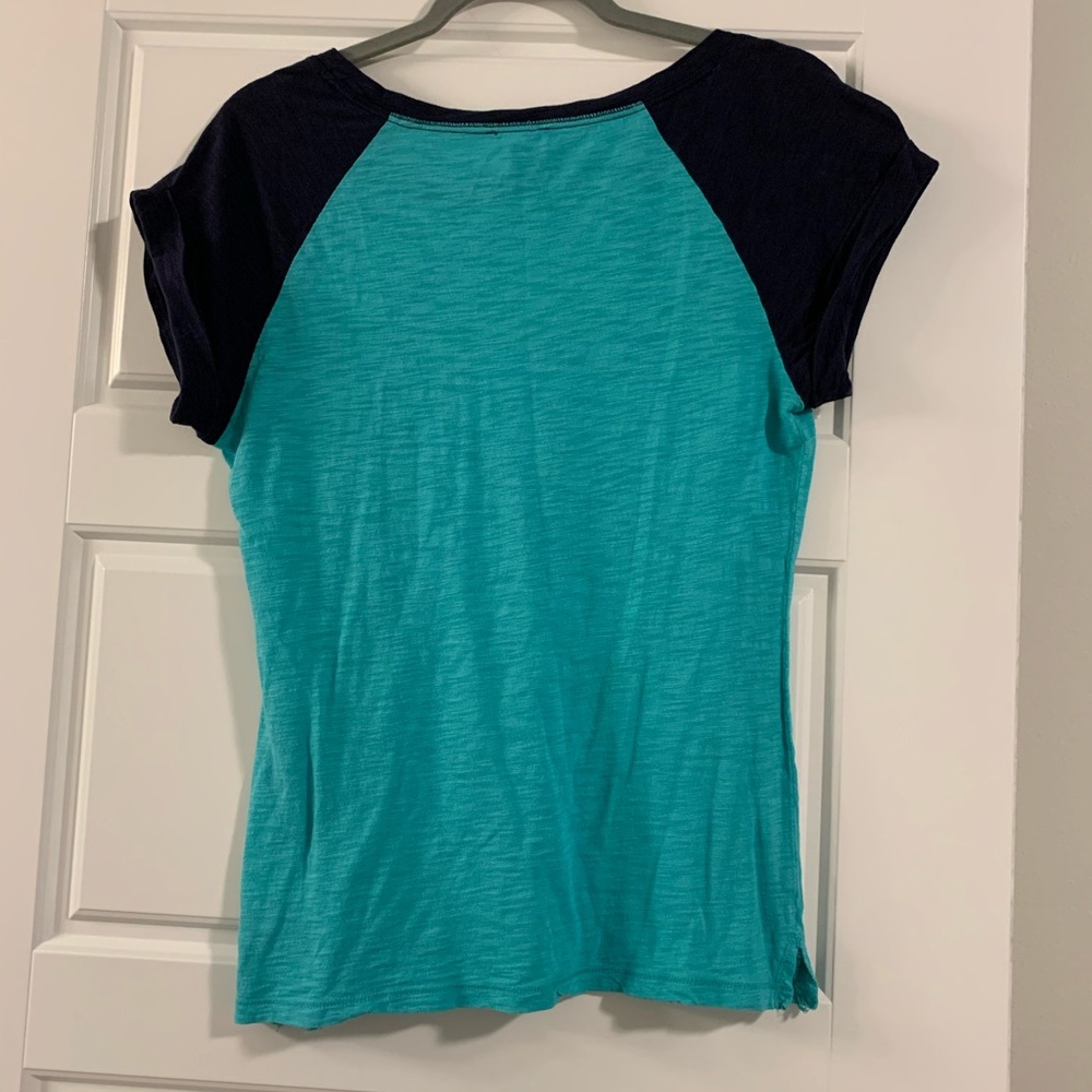 Express roll-cuff baseball T - Picture 2 of 3